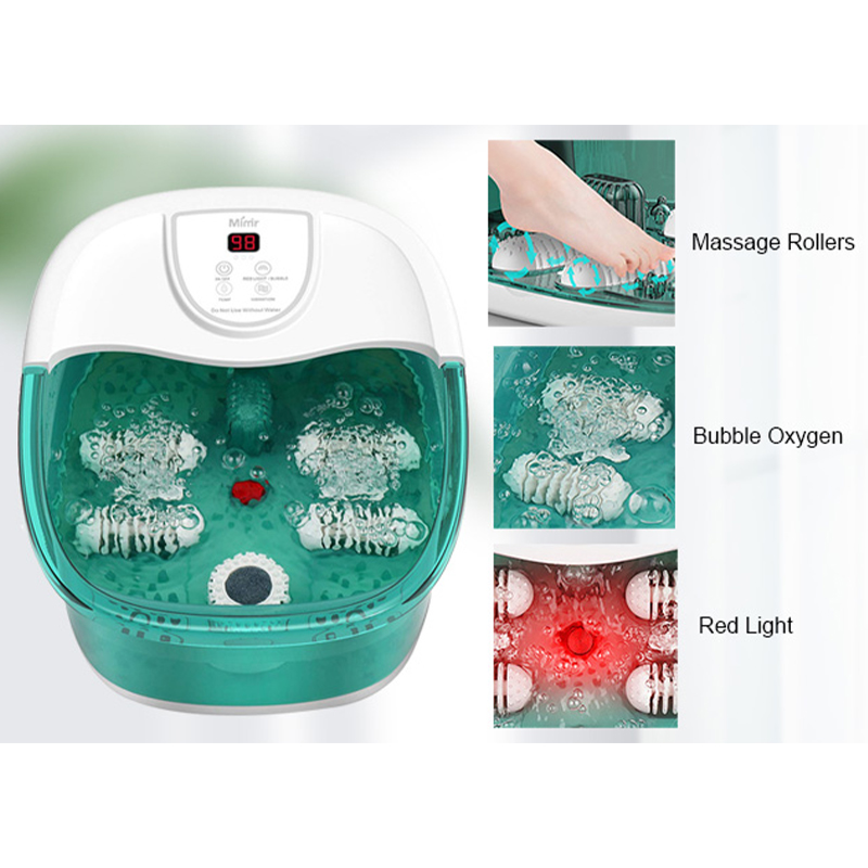 MM-20A-3 jalkakylpyhierontalaite lämmöllä ja neljällä suurella hierontatelalla
