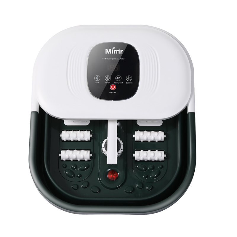 MZD-22B-1 kokoontaitettava jalkakylpykone hohkakivellä jalkojen rentouttavaan hierontaan