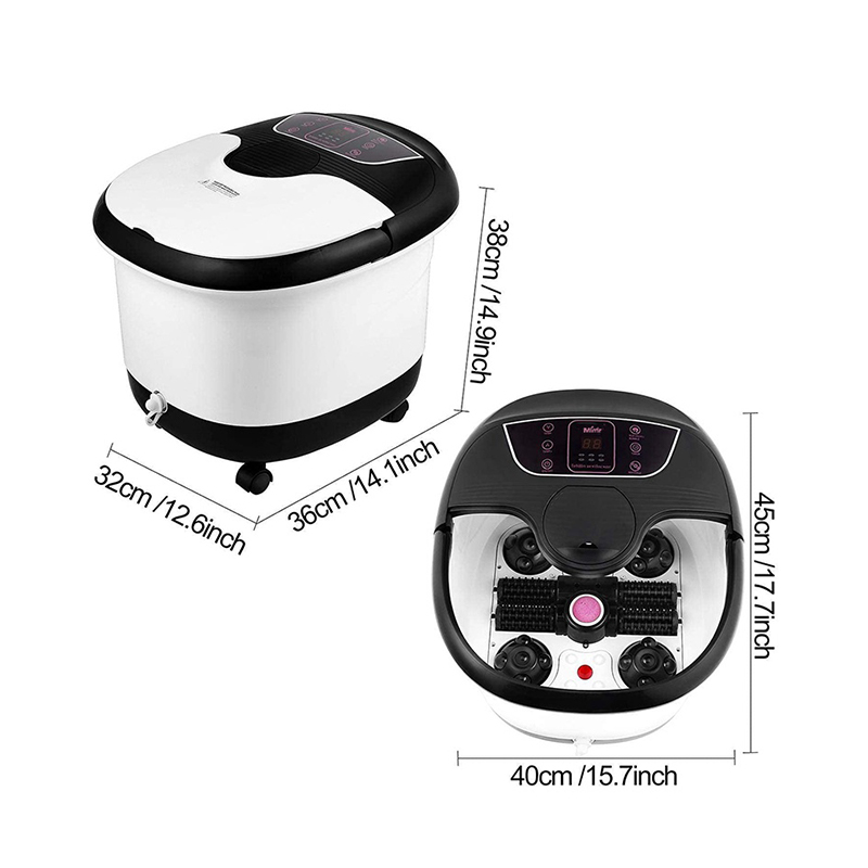 MM-18C automaattinen jalkakylpyhierontalaite 8 kpl hierontarullilla ja hohkakivellä