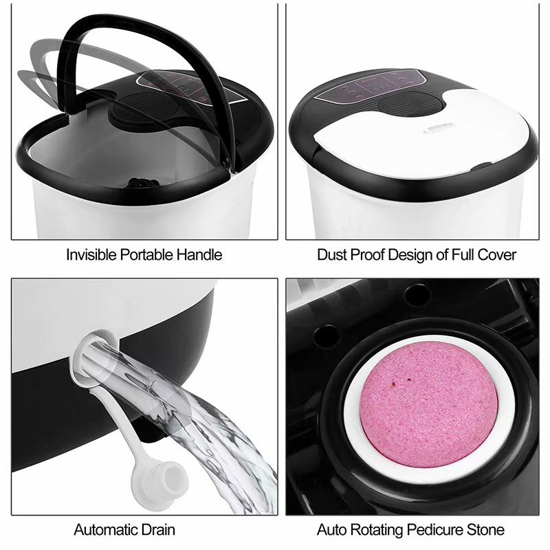 MM-18C automaattinen jalkakylpyhierontalaite 8 kpl hierontarullilla ja hohkakivellä